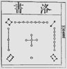 Chinese image of the 3x3 Lo-Shu magic square